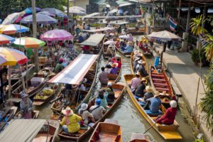 Drijvende markten Bangkok - Damnoen Saduak